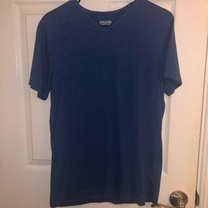 Blue v-neck tee